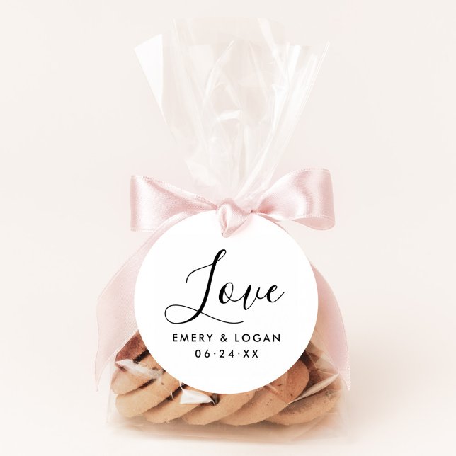 Love in Hand Lettered Script Wedding Monogram Self-inking Stamp (Creator Uploaded)