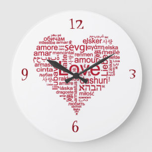 ***LOVE IN MANY LANGUAGES*** FUN CLOCK