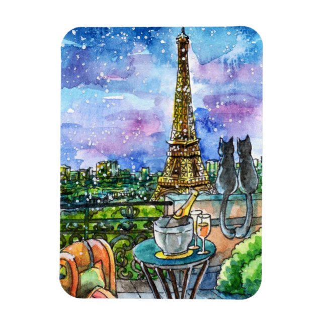 Love in Paris Magnet (Vertical)