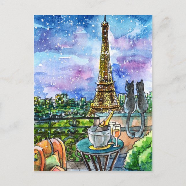 Love in Paris Postcard (Front)