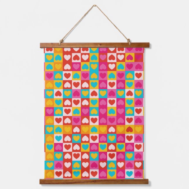 Love in Patterns Hanging Tapestry (Front)