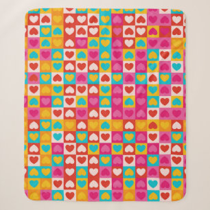 Love in Patterns Sherpa Blanket