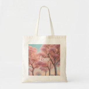 Love in Pink Forest Tote Bag