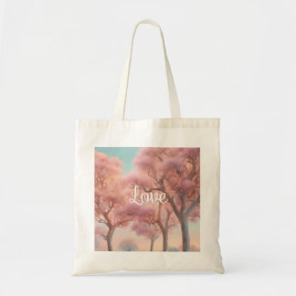 Love in Pink Forest Tote Bag