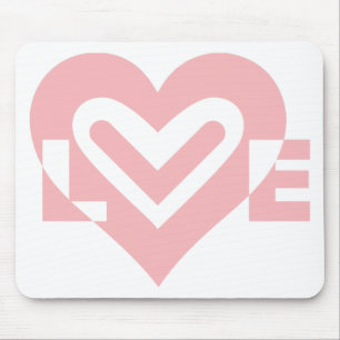 Love in Pink Mouse Pad