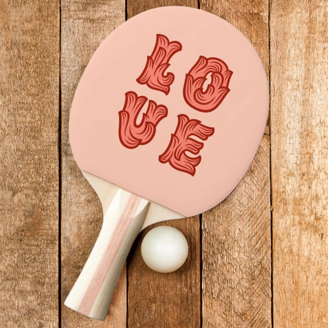 Love in Pink Ping Pong Paddle (Creator Uploaded)