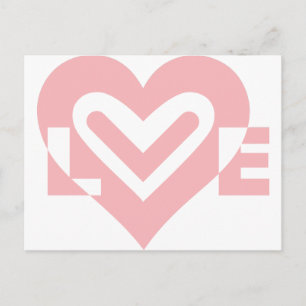 Love in Pink Postcard