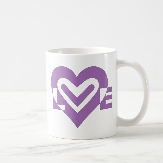 Love in Purple Coffee Mug (Right)