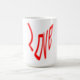 Love in Red Letters Coffee Mug