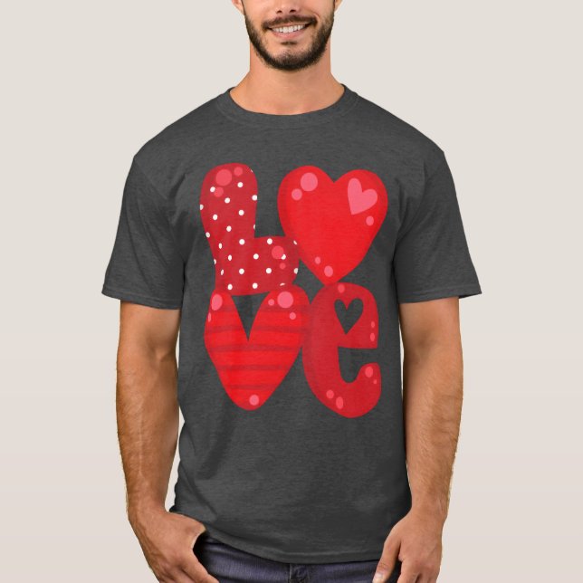 Love In Red vintage T-Shirt (Front)