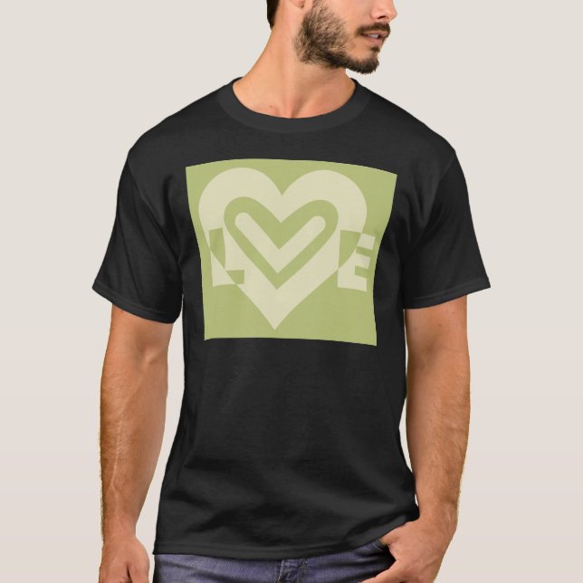Love in Sage Green T-Shirt (Front)