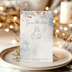 Love in snow Guess the dress bridal shower game