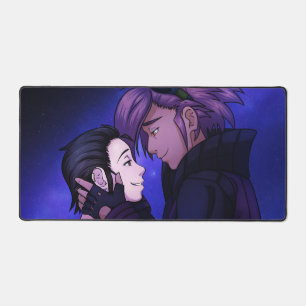 Love in Space Desk Mat