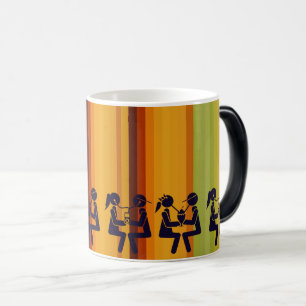 Love in the Air: Couple Silhouette Date & Romance  Magic Mug