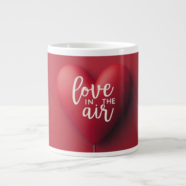 Love in the air  large coffee mug (Front)
