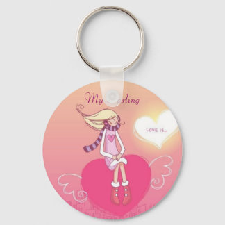 Love in the Air - My Darling (Lady Keychain) Key Ring