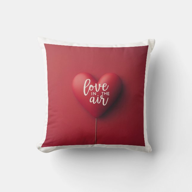 Love in the air Throw Pillow (Front)