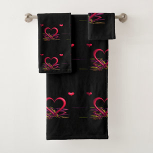 Love in the Darkness Bath Towel Set