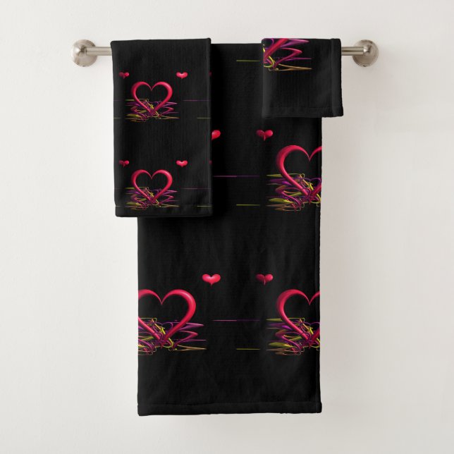 Love in the Darkness Bath Towel Set (Insitu)