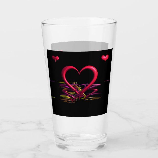 Love in the Darkness Glass Tumbler (Front)