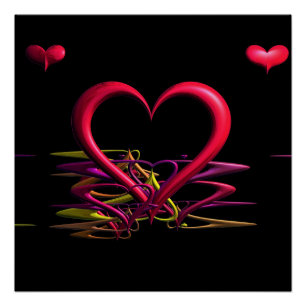 Love in the Darkness Glossy Poster
