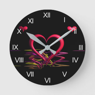 Love in the Darkness Round Clock