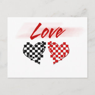 Love in the fast lane -for Nascar fans Postcard