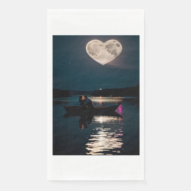 Love in the moon napkin (Front)