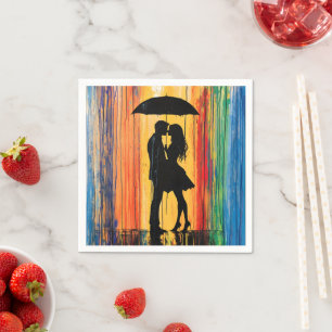 Love in the Rainbows Napkin