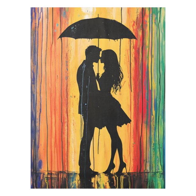 Love in the Rainbows Tablecloth (Front)