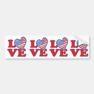 Love in the USA Bumper Sticker