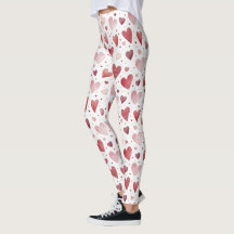 Love in Watercolor - Whimsical Heart Pattern