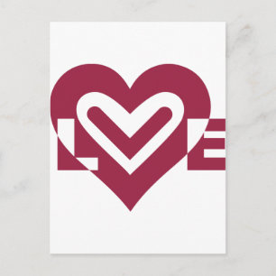 Love in Wine Purple Postcard