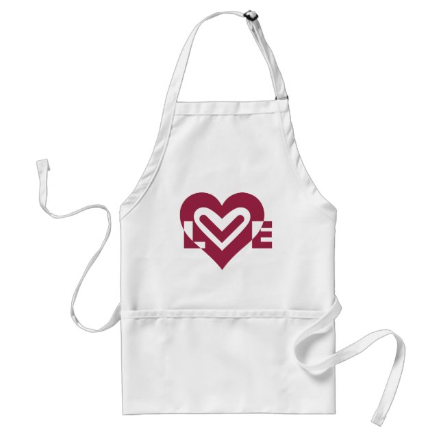 Love in Wine Purple Standard Apron (Front)