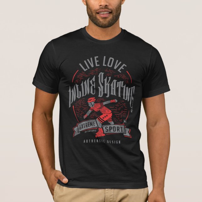 Love Inline Skating T-shirt (Front)