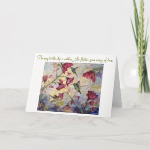 Love Inspiration Hummingbird Art Greeting Card