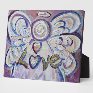 Love Inspirational Angel Painting Poem Plaque