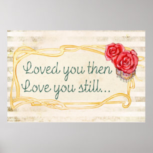 Love Inspirational Romantic Quote Poster