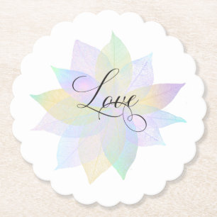 *~* LOVE INTENTION COASTER EMOTO Pastel Leaves