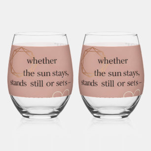 Love & Intention Collection Gratitude Remains™ A Stemless Wine Glass