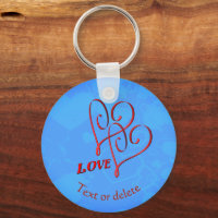 Love Intertwined Red Hearts Personalised