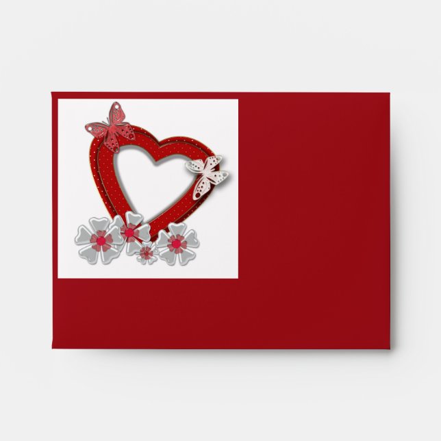 Love, invitation, wedding, Valentine's day Envelope (Front)