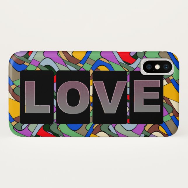 Love iPhone X Cover (Back (Horizontal))