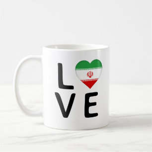 Love - Iran Flag Coffee Mug