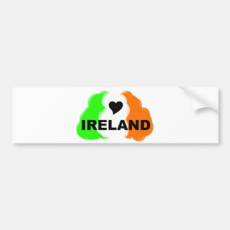 LOVE IRELAND BUMPER STICKER