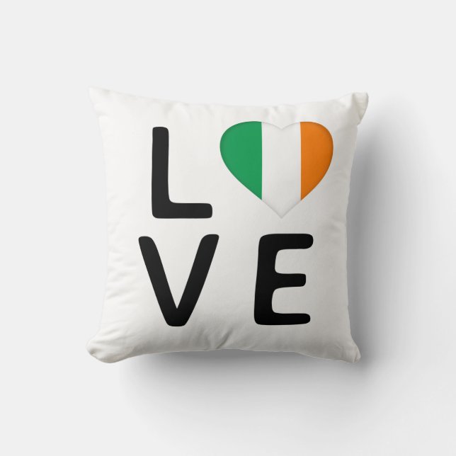 Love - Ireland Flag Cushion (Front)