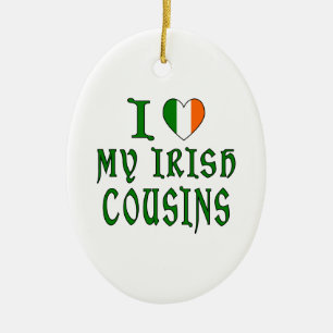 Love irish Cousins Ceramic Tree Decoration
