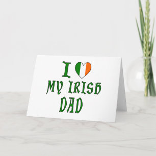 Love Irish Dad Holiday Card