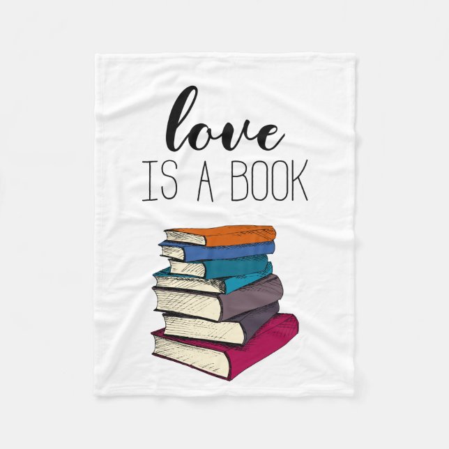 love is a book blanket for book lover (Front)