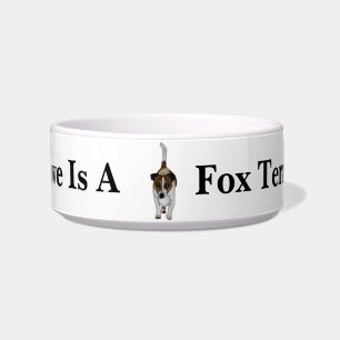 Love Is A Fox Terrier, Ceramic Pet Bowl